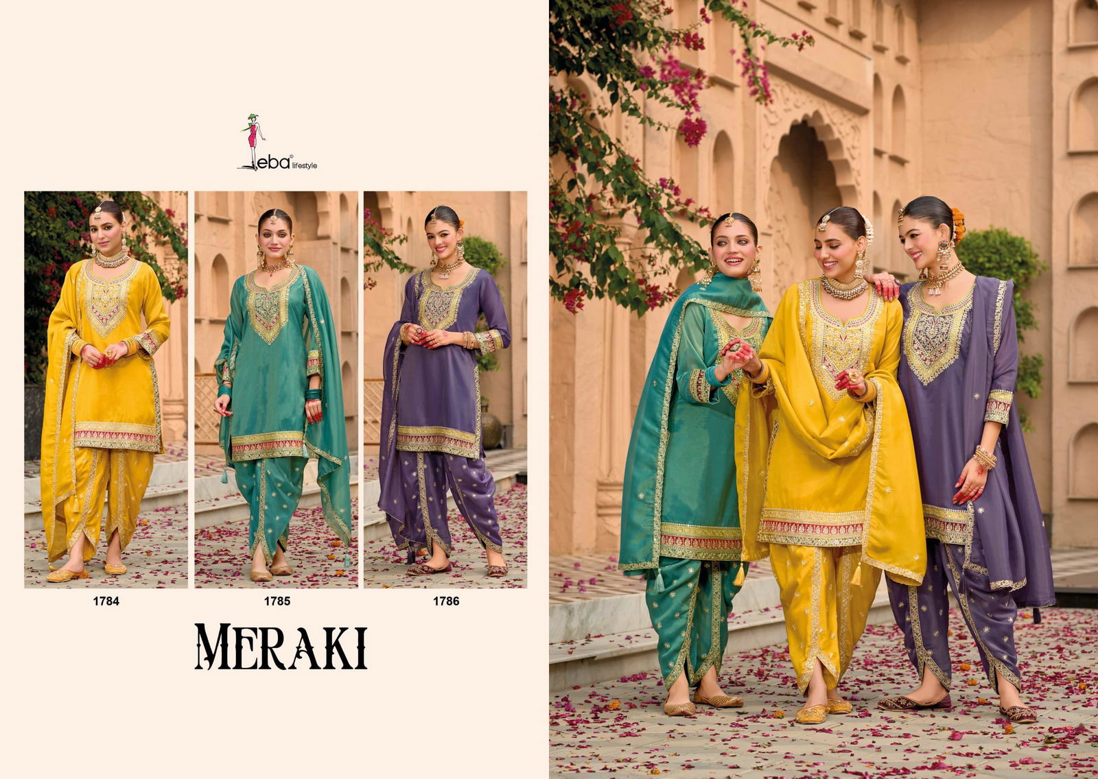 Meraki By Eba Shimmer Ready Made Suits Exporters In India